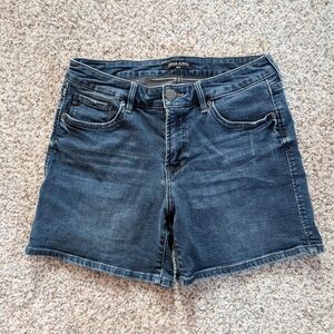 Dark Blue Denim Women Shorts